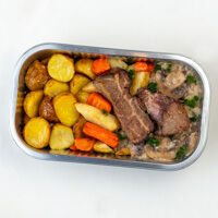 pck. brisket mit gemüse & pilzsauce