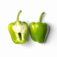 paprika, green, eu, 200g paprika, groen, 200g