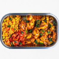 pck. hähnchentajine mit bulgur & gemüse