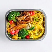 pck. teriyaki-hähnchen mit pasta