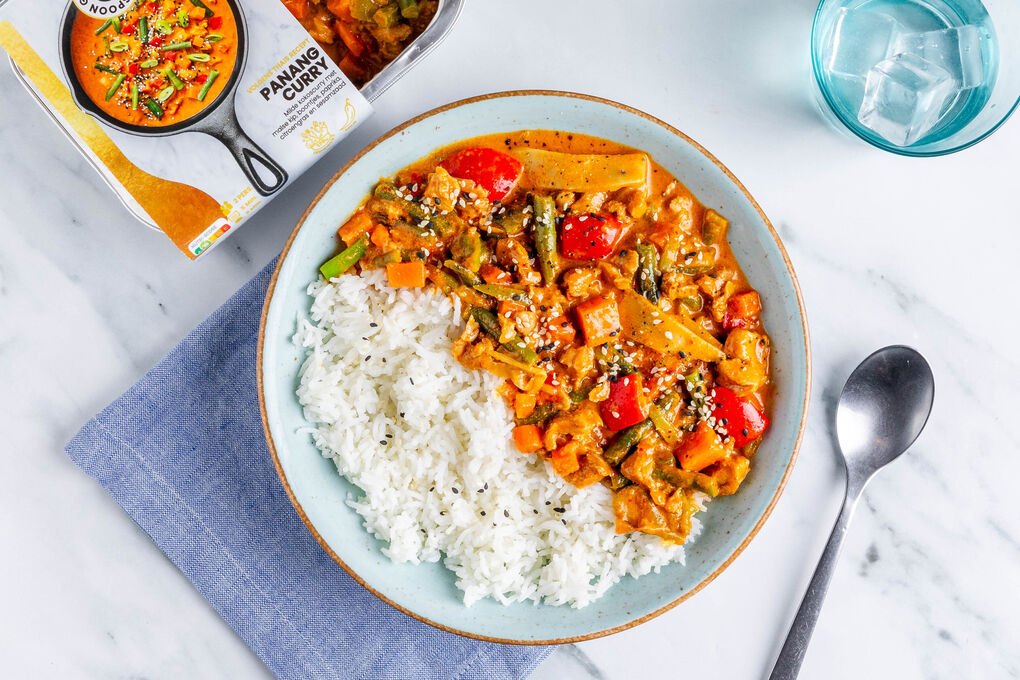 Extraschnell: Panang-Hähnchencurry mit Jasminreis