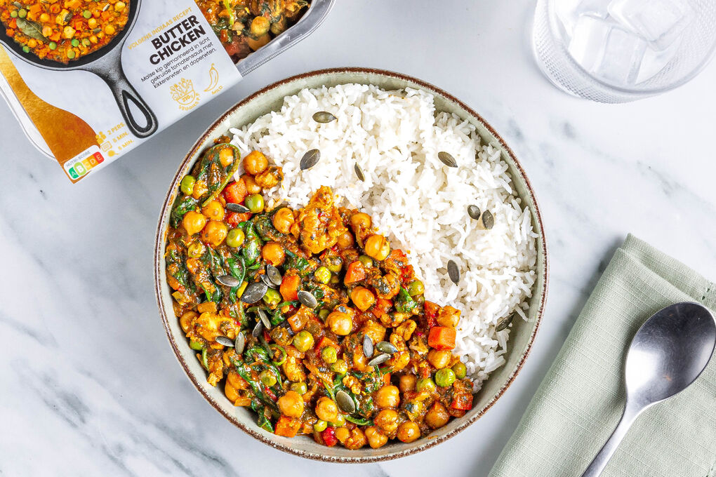 Extraschnell: Indisches Butter Chicken mit Jasminreis
