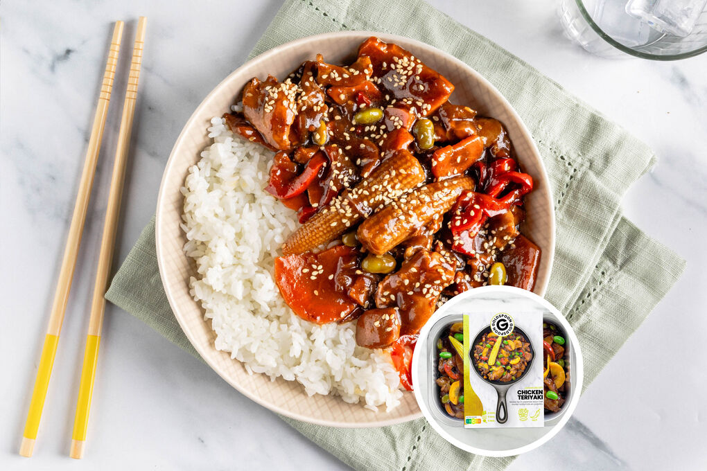 <10Min.: Teriyaki-Hähnchencurry mit Express-Reis