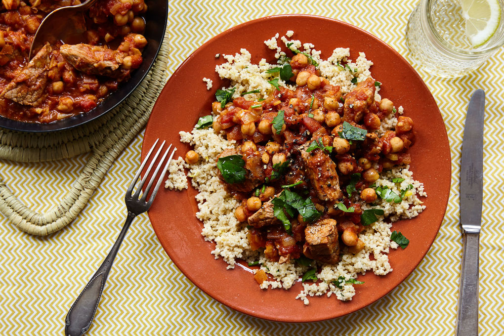 Marokkanische Tajine vom Kalb mit Petersilien-Couscous
