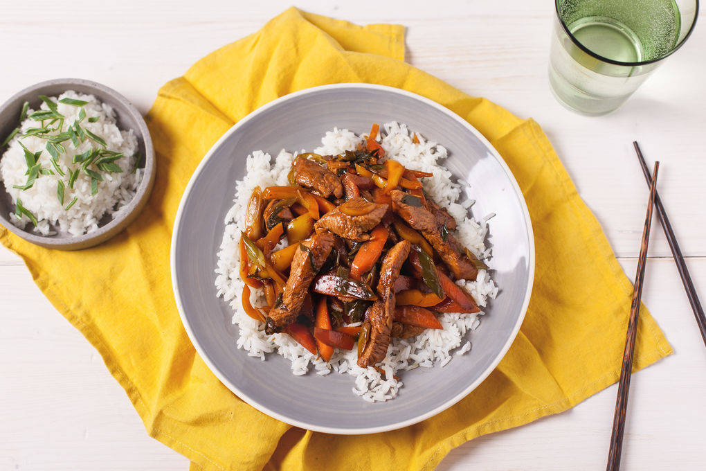 Hühnchen-Teriyaki mit Basmatireis