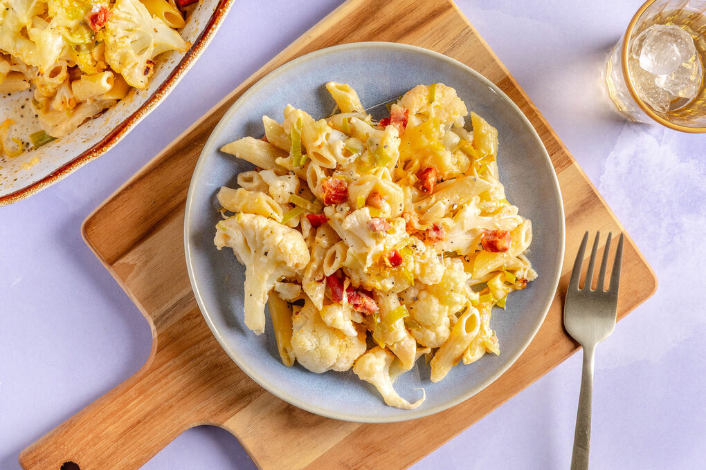 Chorizo-Blumenkohl-Pasta überbacken Mac-’n’-Cheese-Style