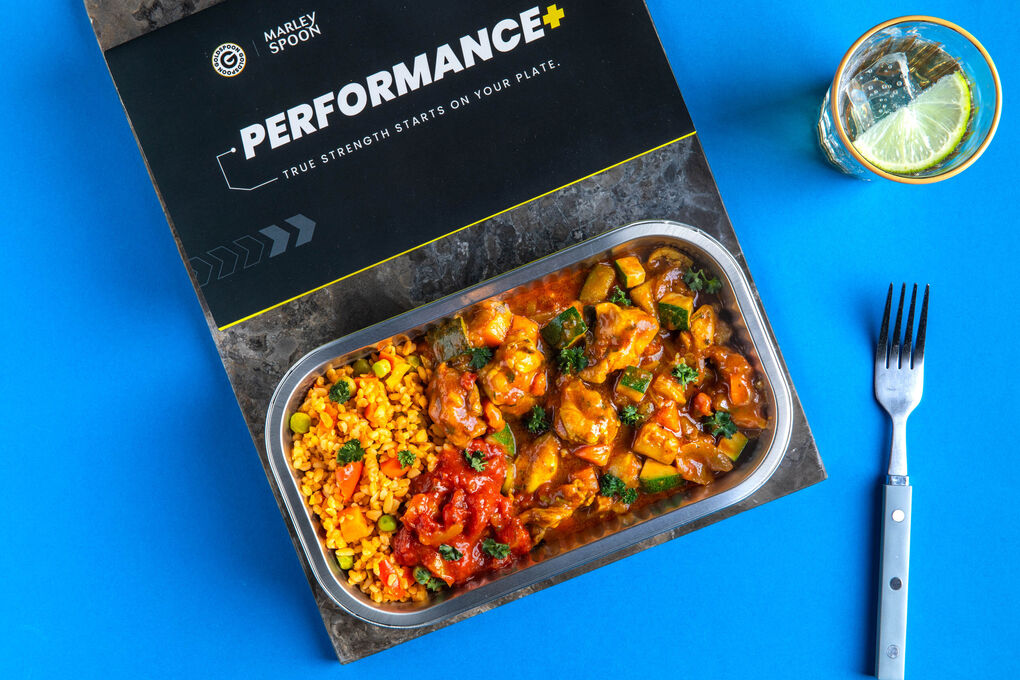 Orientalische Hähnchentajine mit Bulgur und Gemüse