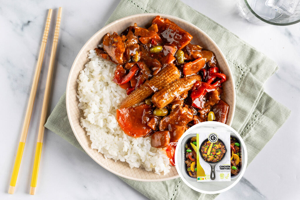 Teriyaki-Hähnchencurry mit Jasminreis