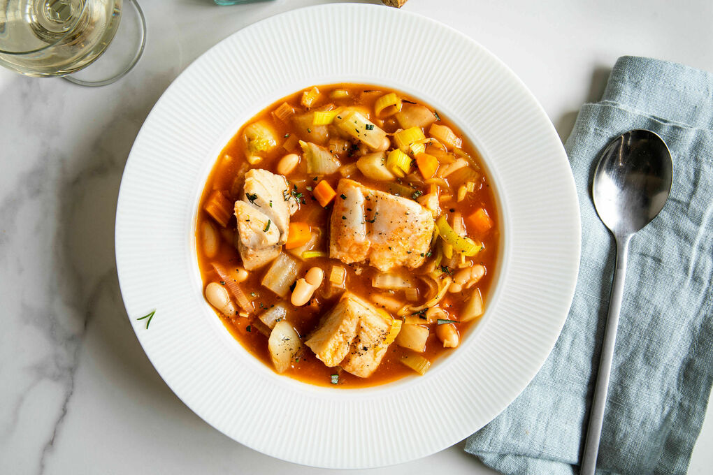 Fischsuppe mit Fenchel und Bohnen aromatisch-fein mit Rosmarin