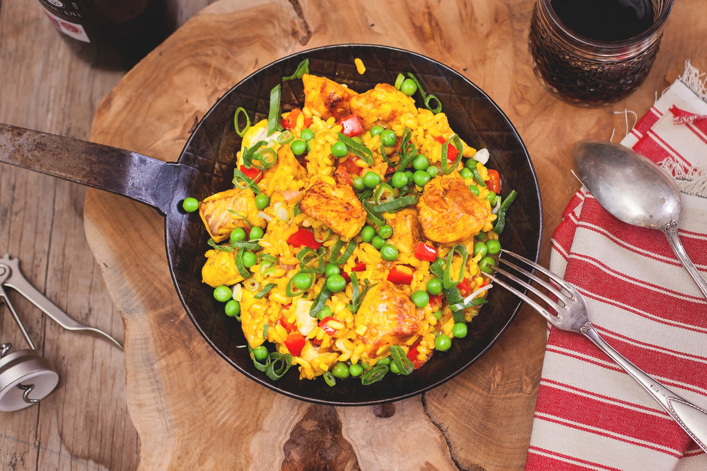 Seelachs-Paella