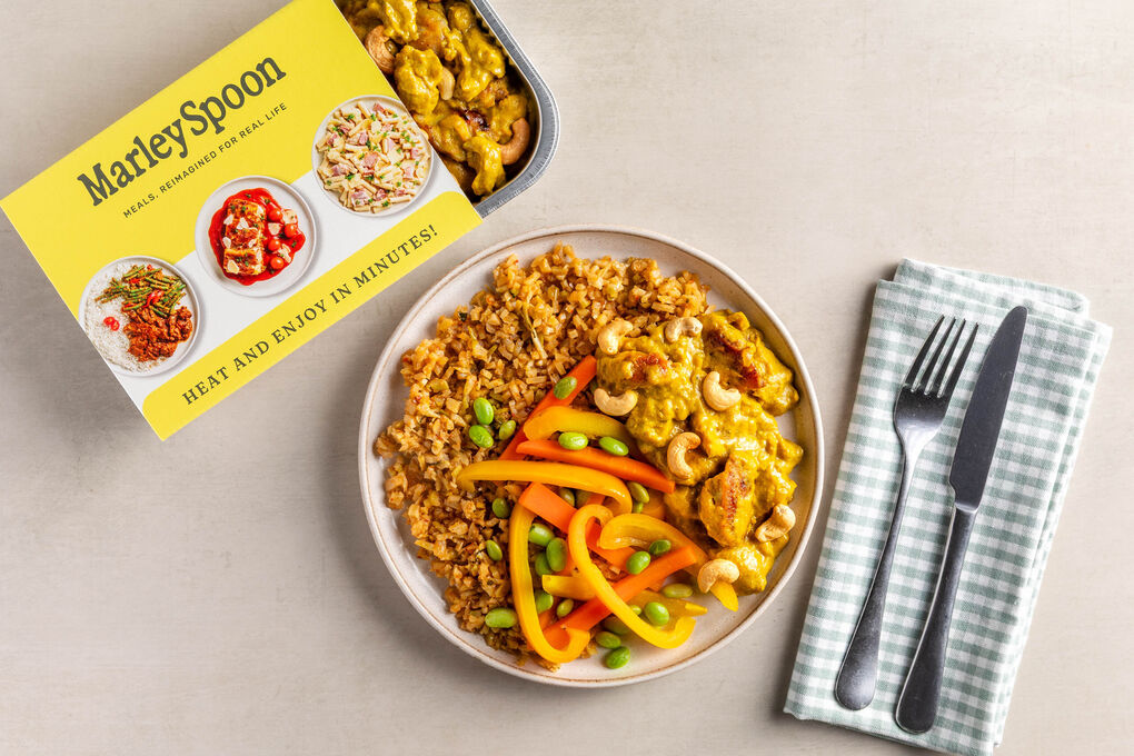Kokos-Hähnchen-Curry mit Brokkolireis