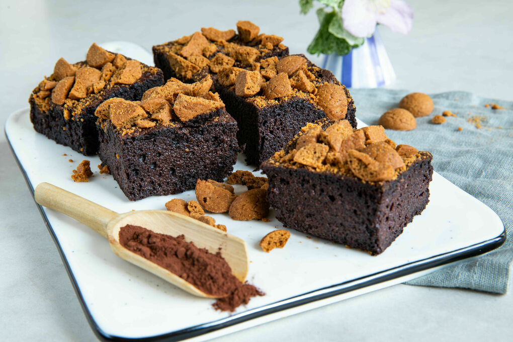 Special: Adventsbrownies mit Keks und Spekulatiusgewürz