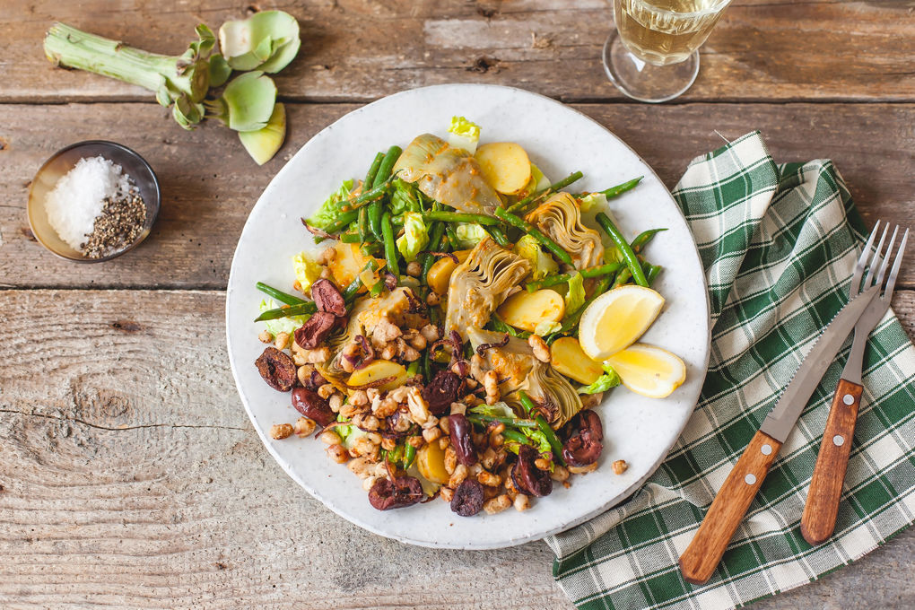 Vegetarischer Nizzasalat