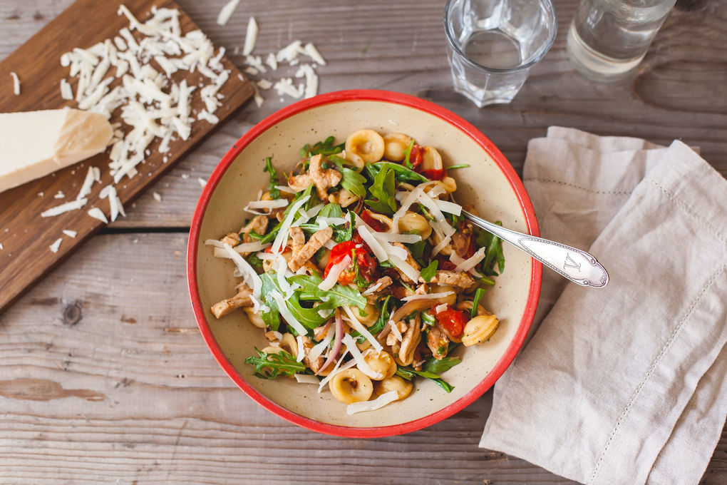 Schnell gekocht: Orecchiette mit Rucola und Schweinelachs